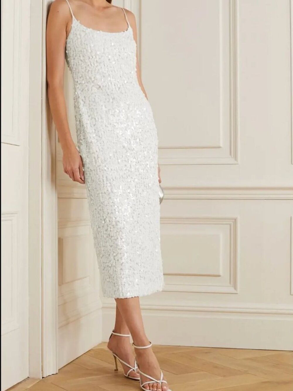 Galvan Mykonos Sequin Midi Dress US 6 | Bridal/Reception/Bach